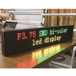 P4.75 RG发光二极管显示器100.2 * 24.2cm 64*16像素室内发光二极管显示器P4.75 SMD F3.75发光二极管模块，用于安装发光二极管屏幕