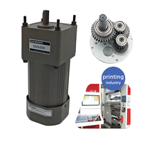 Moteur à induction micro-AC monophasé 220V 120W 50Hz/60Hz avec boîte de vitesses à commande de vitesse pour équipement marin