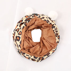 Túnel de peluche de leopardo para gato, juguete para mascotas, venta al por mayor en stock, entrega rápida - Product Image 4