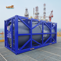 Conteneur-citerne Offshore de 20 pieds certifié DNV 2.7-1 de 20 000 litres avec cadre de levage à patins dans le port de Qingdao Dalian