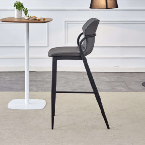 Ghế quầy bar cao cấp, chất liệu giả da PU bền chắc, chân cao, dùng trong nhà hàng khách sạn, nội thất phòng ăn sang trọng. - Product Image 4