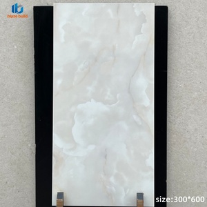 Carreaux muraux en porcelaine émaillée polie blanc Carrara <span class=keywords><strong>de</strong></span> luxe 30x60 pour <span class=keywords><strong>salle</strong></span> <span class=keywords><strong>de</strong></span> <span class=keywords><strong>bain</strong></span>, carreaux muraux intérieurs - Product Image 1