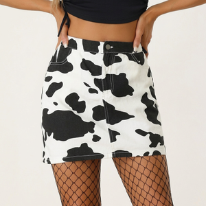2026 Latest Design Women Real <b>Cow</b> Hair Leather <b>Skirt</b> Hair-On Hide Fringe Mini <b>Skirt</b> Trendy Fashion Streetwear Custom Sizes - Product Image 1