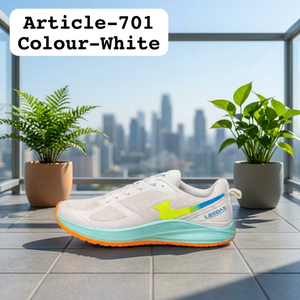 Weiße Mesh-Laufschuhe, leichte Trainingssneaker, atmungsaktive Sportschuhe für Indoor-Laufsport, weiße Mesh-Laufschuhe Li - Product Image 4