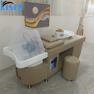 Kisen Massage Spa Shampooing Mobile pour Salon de Coiffure avec Réservoir d'Eau, Circulation d'Eau et Chaise Intégrée - Product Image 4