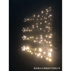 <b>Led</b> Christmas <b>Tree</b> Lawn Lights 4pcs Star Top Spiral Design Plug In Outdoor Decoration Water Resistant Plastic Body - Product Image 4