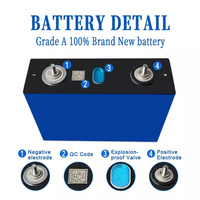 Baterai Lithium Ion Phosphate Grade A Gotion Guoxuan Lifepo4 Cell 3.2V 150Ah 150 Ah Akku Solar Home Bateria