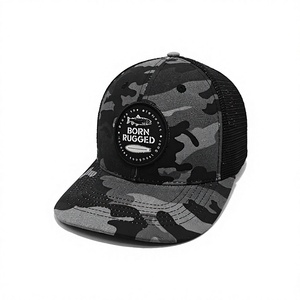 Casquette Trucker à 6 Panneaux avec Patch Tissé Personnalisé, Dos en Maille Respirante, Motif Camouflage, pour Adultes, Activités de Plein Air, Pêche, Camping, Produite au Vietnam - Product Image 2