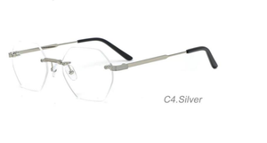 Kính mắt thời trang bán buôn, gọng kính kim loại không viền, khung kính mắt nam - Product Image 5