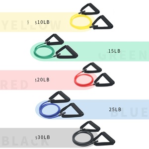 TPE ev adam göğüs kas eğitim ekipmanları gerginlik gücü egzersiz Fitness elastik direnç bantları - Product Image 6