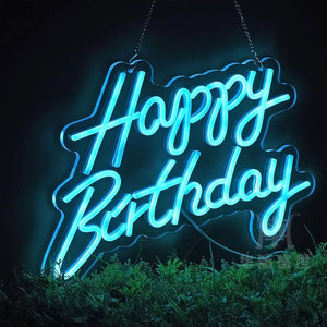 Cartelera UV Print Logo Led Open Acrylic Letter Light Letreros de neón personalizados para pared Tienda de negocios Salón Boda Tienda de cumpleaños - Product Image 1