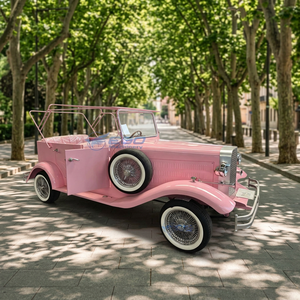 Voiture électrique rose classique vintage à prix d'usine, 5 places, certifiée CE, verte, style rétro, en vente, 4 roues - Product Image 1