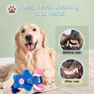 Cute Smart 2025 New Luxury Elephant Plush Stuffed Animal Squeaky Indestructable Chew Toy Cotton Rope for Small/Medium/Large Dogs - Product Image 2