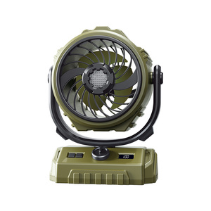 High Speed Vibration Outdoor Fan 6-inch Digital Display Large Capacity Camping Fan Phone Charger - Product Image 2