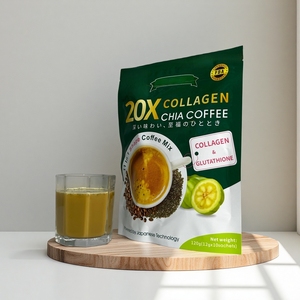 Café Minceur Instantané aux Graines de Chia et Collagène 20X, Faible en Calories, 11-en-1, pour Perte de Poids, Éclat de la Peau et Beauté, à Base de Plantes - Product Image 3