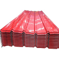 12 pieds tôle de toiture en acier ondulé DX51D Zinc prépeint GI galvanisé PPGI 0.4-0.5mm 24-28 jauge couleur coupe soudage
