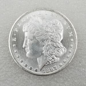 Koin Peringatan Dekoratif Replika Perak Morgan Berlapis Perak (1878-1921) S - Product Image 6