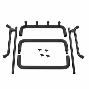 热销可折叠三头多功能吉他支架，适用于吉他和贝斯，轻质铁/塑料/橡胶/海绵材质，黑色 - Product Image 4