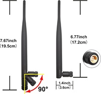 Antenne LoRa 915 MHz intérieure, gain 3dBi omnidirectionnel, pour câble mâle + UFL MHF1, 2 pièces |   Passerelle LoRaWAN ESP32 OLED pour appareils IoT