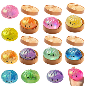 Squishy de Arcoíris Grande con Brillo y Sonrisa, Tipo Dumpling, Caja Sorpresa de Comida, Squishies Taba Antiestrés, ¡Venta Caliente! - Product Image 3