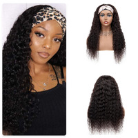 Originea Wholesale Perruque Bandeau Cheveux Humains Bouclés Jerry, Cheveux Vierges Brésiliens, Perruques en Cheveux Humains Fabriquées à la Machine avec Bandeau pour Femmes