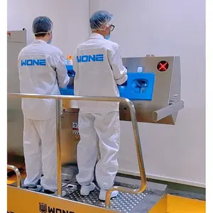 Food Production Plant Employees Sanitation Personal Shoe Sole Hand Washing Cleaning Hygiene Station