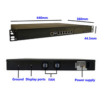 Appliance pare-feu réseau 1U en rack, Intel LGA1700 12e, 13e, 14e génération, 10 ports LAN 2.5GbE, OPNsense, PfSense, passerelle VPN, mini serveur