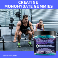 Bonbons gélifiés à la créatine monohydrate 5000 mg, saveur baies, 120 unités, complément nutritionnel sportif pour la récupération musculaire, OEM