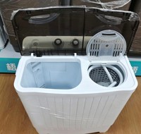 Mini-lave-linge semi-automatique à double cuve pour la maison avec fonction d'essorage – Approvisionnement direct usine