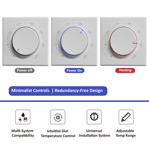 Bacesmart BHT-101 hiện đại dưới sàn hệ thống sưởi ấm nhiệt <span class=keywords><strong>New</strong></span> Arrival 220V cơ khí điều khiển nhiệt độ cho khách sạn - Product Image 4