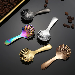 Shell Shape 304 Stainless Steel Mini Spoon Ice Cream Tool Food Safe Hand Wash Only - Product Image 2