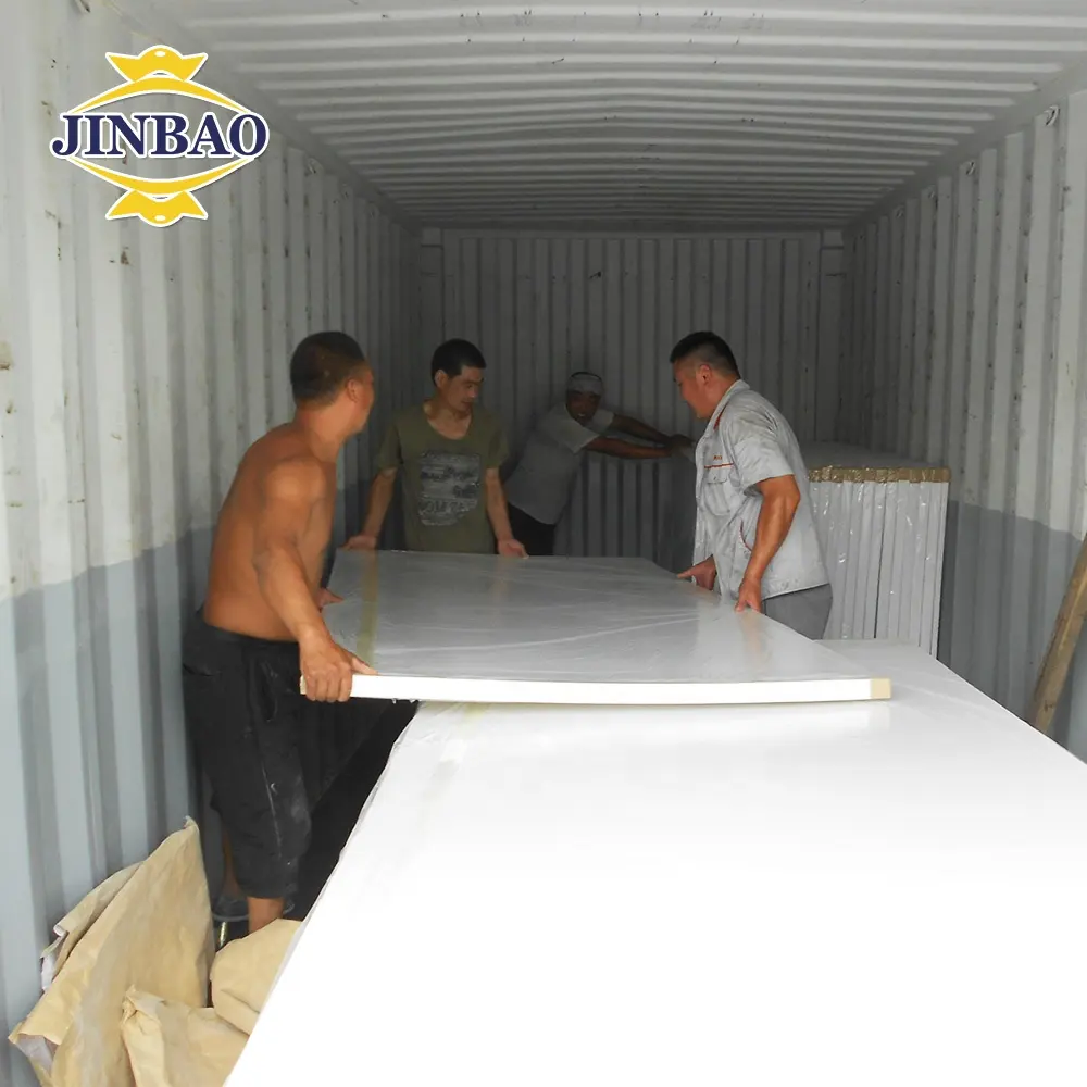 JINBAO china fabrik verkauf thermo 0.5 dichte 4x6ft 4x8ft 5mm 10mm 12 mm weiß Plaswood PVC schaum blatt für möbel