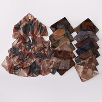 Foulard Hijab Plaid Imprimé Léger et Doux en Polyester et Coton Effet Lin pour Femme Musulmane – Vente en Gros