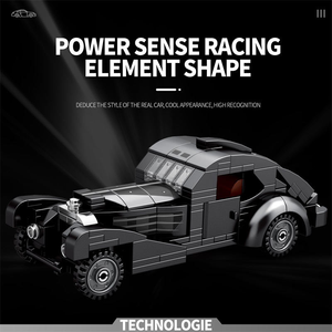 Reobrix 807 1:24 DIY coche deportivo DaytoAtlantic Supercar modelo MOC ladrillos carrera coche modelo bloque de construcción ciudad vehículo Juguetes - Product Image 5