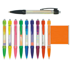Stylo rétractable en plastique, bannière publicitaire personnalisée, stylo à bille avec drapeau rétractable - Product Image 1