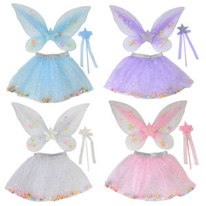 2025 moda brillante colorido océano estrella tutú faldas para niñas niños adultos con alas de Ángel conjuntos para Halloween y cumpleaños príncipes - Product Image 1