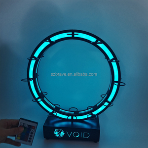 ที่ใส่แก้วค็อกเทล LED รูปทรงเครื่องบินสีสันสดใสแบบชาร์จไฟได้ชั้นวางไวน์ - Product Image 5