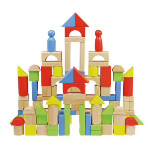 Blocs de construction multifonctionnels en bois de hêtre à gros grains, colorés, en vrac, pour bricolage, en forme de cube, d'arche, de <span class=keywords><strong>cylindre</strong></span>, de <span class=keywords><strong>triangle</strong></span>, à assemblage libre, auxiliaires - Product Image 5