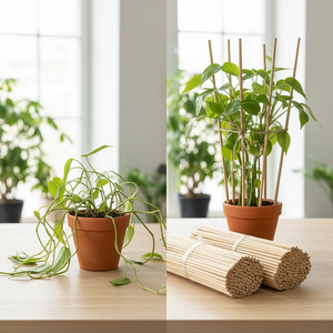 Tiges de Soutien Florales Polies <span class=keywords><strong>en</strong></span> <span class=keywords><strong>Bambou</strong></span> Écologique pour Hortensias <span class=keywords><strong>en</strong></span> <span class=keywords><strong>Pot</strong></span> - Outils de Jardinage - Product Image 5
