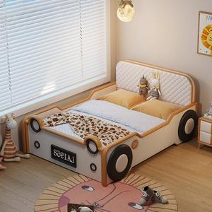 JINS, venta al por mayor, cama de madera maciza azul naranja, Suite para niños, muebles, serie de coches, personalidad, niños, niñas, coche deportivo, cama para niños - Product Image 4