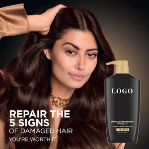 Профессиональный шампунь для волос с кератином и протеинами от OEM-производителя, без сульфатов, для салонного использования - Product Image 5