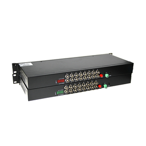 1 par de modo único 1U de montaje en Rack devolver datos, 16 canales, de fibra óptica Digital Video Converter - Product Image 2