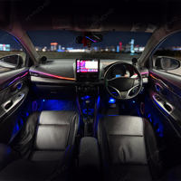 Kit d'éclairage ambiant KYNCHO pour Toyota Yaris, 64 couleurs, éclairage intérieur automatique, symphonie LED, lumières LED musicales pour l'intérieur de la voiture
