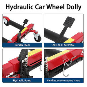 Cric de déplacement de <span class=keywords><strong>voiture</strong></span>, cric de positionnement de véhicule sur roues, outil de remorque multifonctionnel, chariot de déplacement de pneus hydraulique, support de levage de type roue - Product Image 5