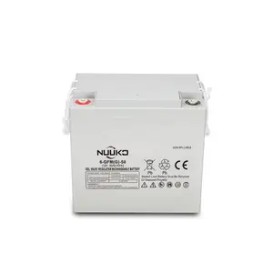 Cao cấp CE chứng nhận chì axit có thể sạc lại pin 6gfm12v 50Ah với ABS trường hợp pin cho năng lượng mặt trời bảng điều khiển