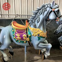Manèges de parc d'attractions : Carrousel à double étage avec chevaux, manège pour enfants, chevaux de carrousel à vendre