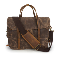 Custom Vintage Bags Briefcase Bag for Men Business Soft Sport Messenger Bag Canvas Briefcases for Men