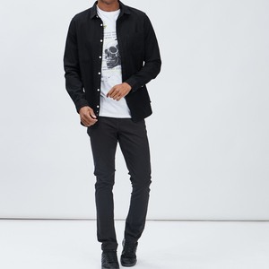 Pantalones de Lona Casuales de Pierna Recta para Hombre, Talla Personalizada, Venta al Por Mayor OEM, Marca Privada, 98% Algodón, 2% Elastano, Antiarrugas - Product Image 4