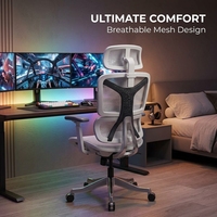 Chaise de jeu AOR en fibre de nylon, cadre en plastique, coussin lombaire incurvé, tige de pression anti-explosion, vente en gros d'usine