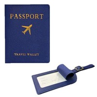 Porte-passeport en cuir PU de qualité supérieure Couverture bronzante multicolore avec étui à documents de voyage avec logo de compagnie aérienne